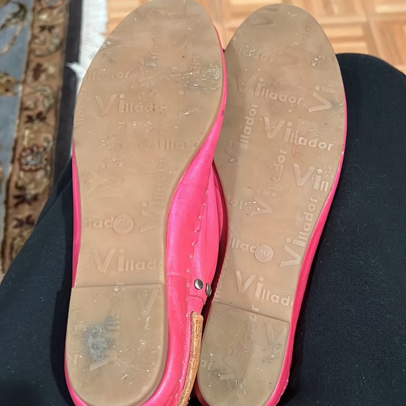 Pink leather boots,lace up size 40 - Picture 5 of 7